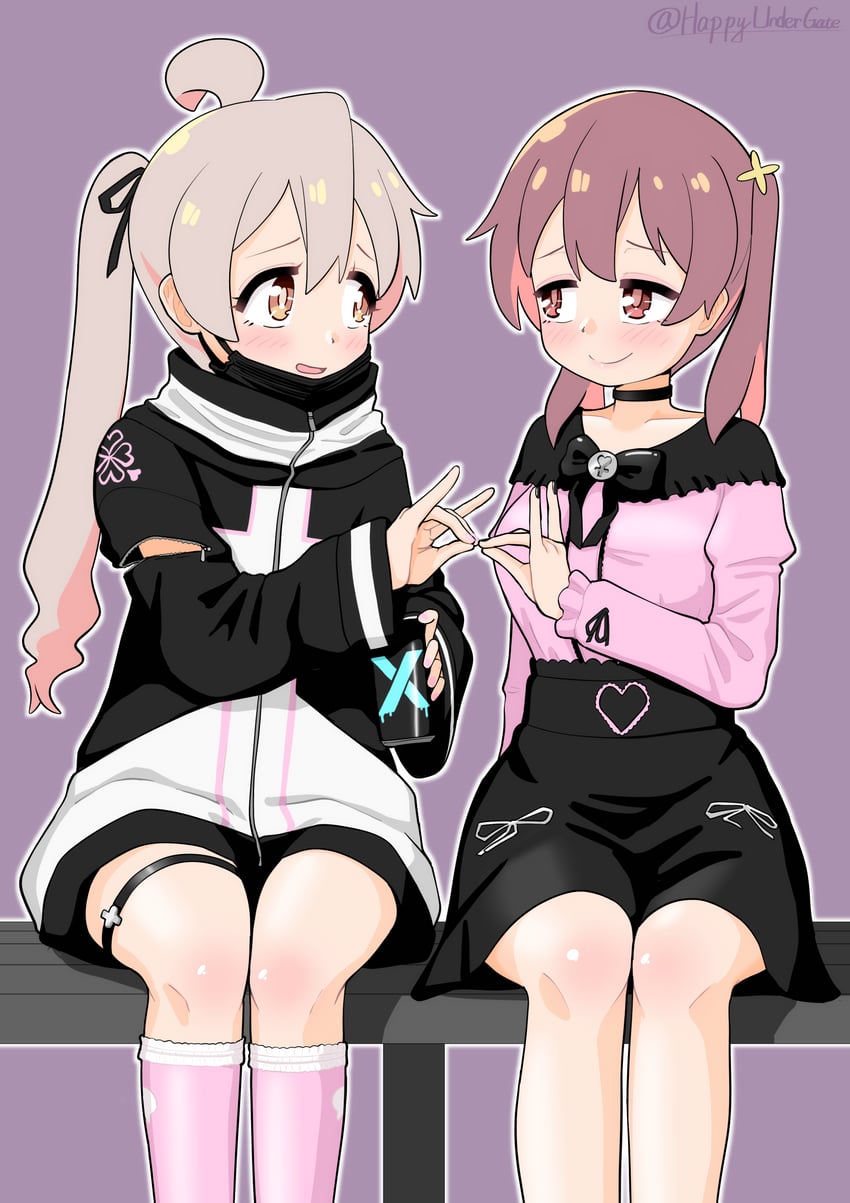 oyama mahiro and murosaki miyo (onii-chan wa oshimai!) drawn by happyundergate
