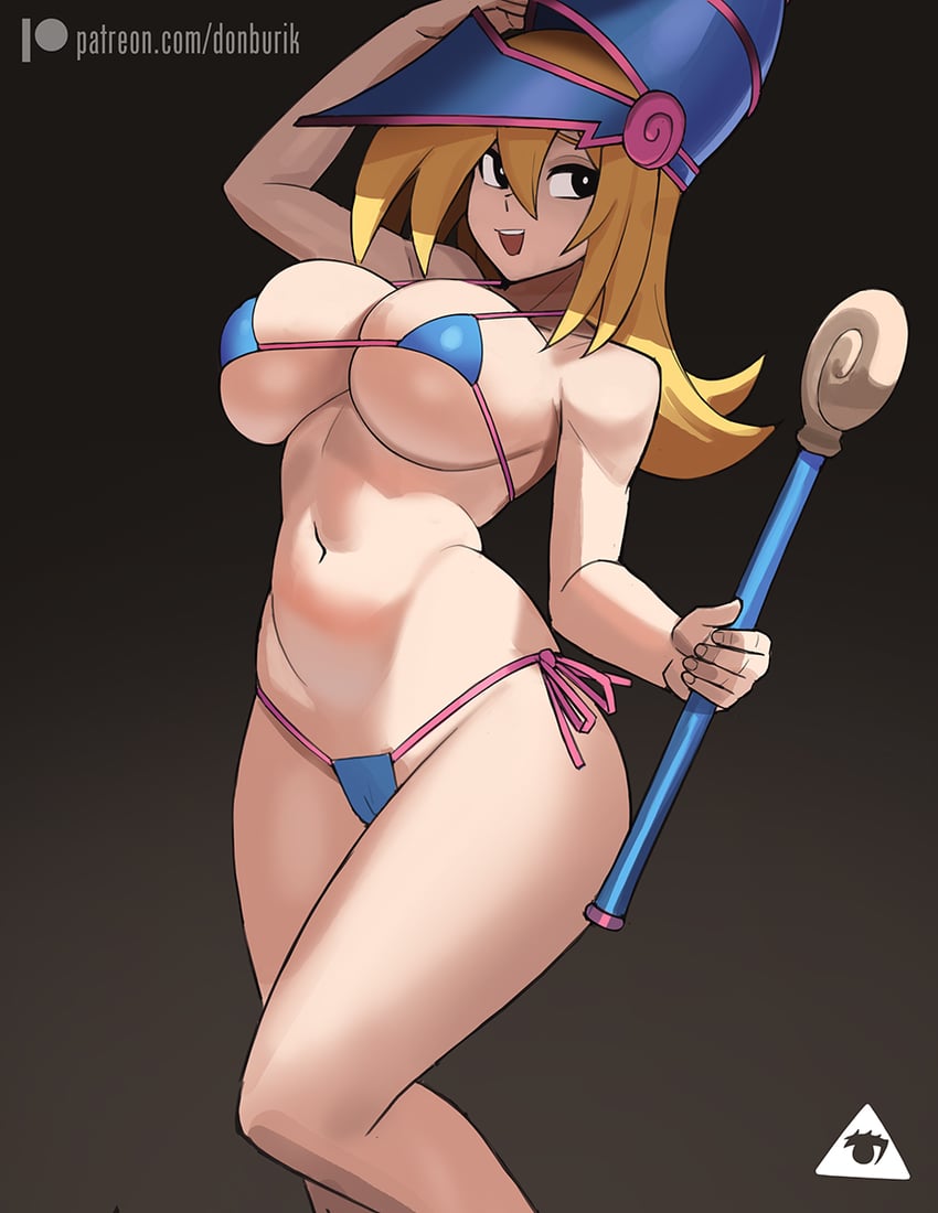 dark magician girl (yu-gi-oh!) drawn by donburi_(donburikazoku)