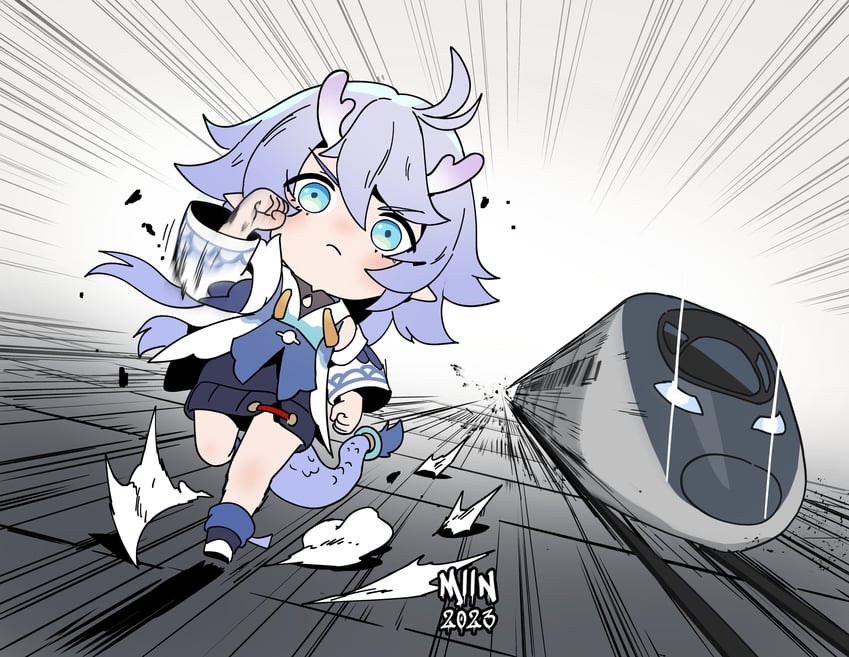 bailu (honkai and 1 more) drawn by artofmiin