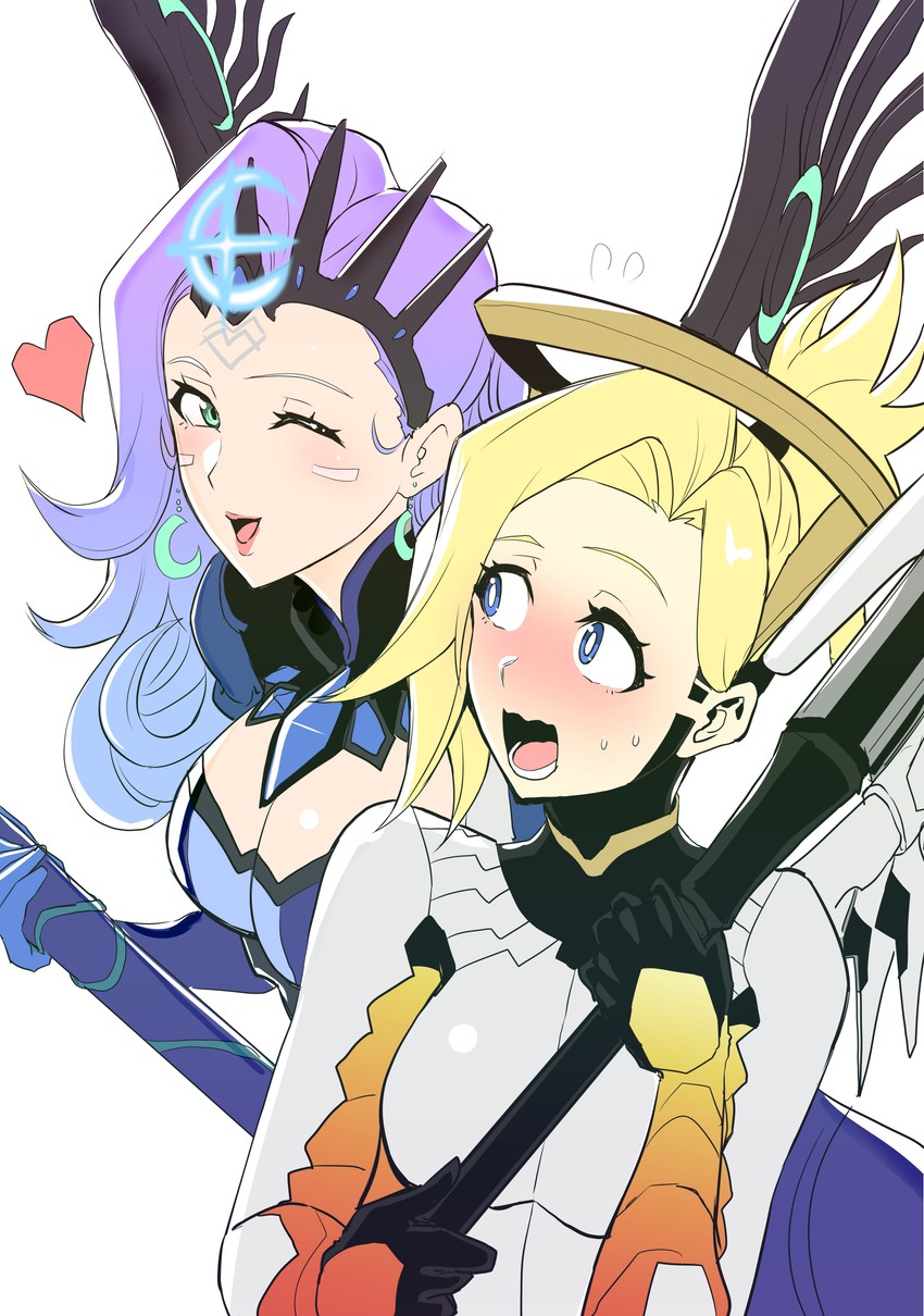 mercy and 2019 atlantic all-stars mercy (overwatch and 1 more) drawn by clash_kuro_neko