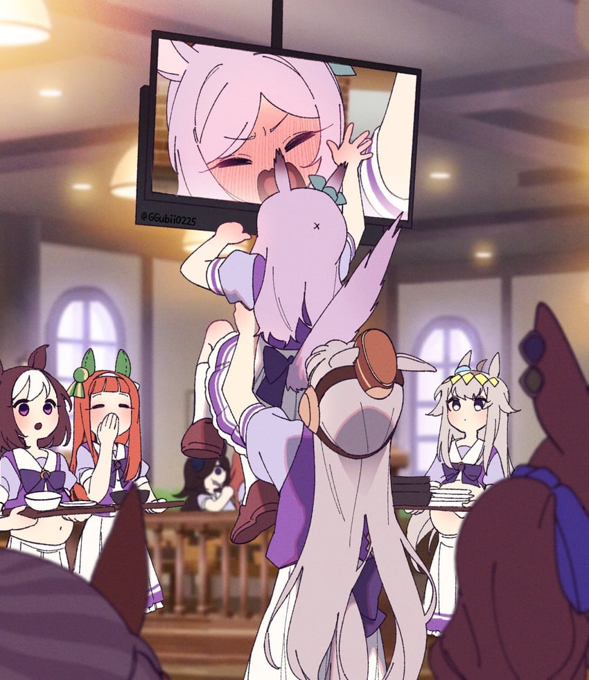 rice shower, mejiro mcqueen, gold ship, silence suzuka, special week, and 3 more (umamusume) drawn by ggubii0225