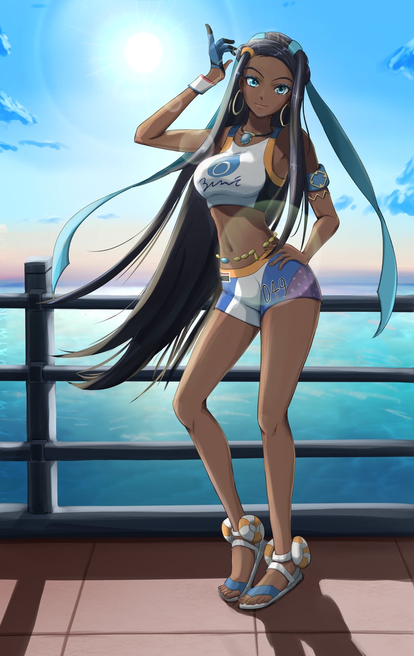 nessa (pokemon and 1 more) drawn by hgus5855
