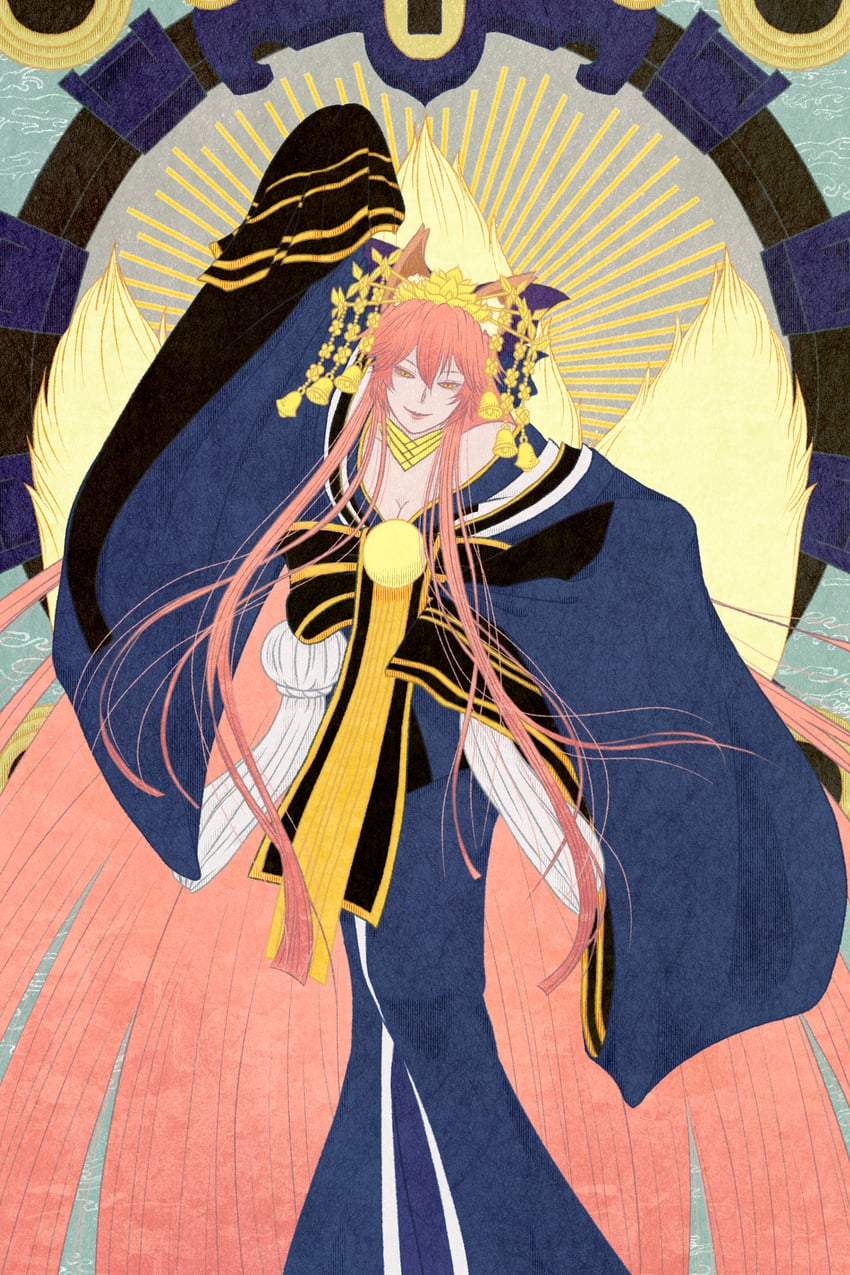 tamamo and tamamo no mae (fate and 1 more) drawn by monoumbran