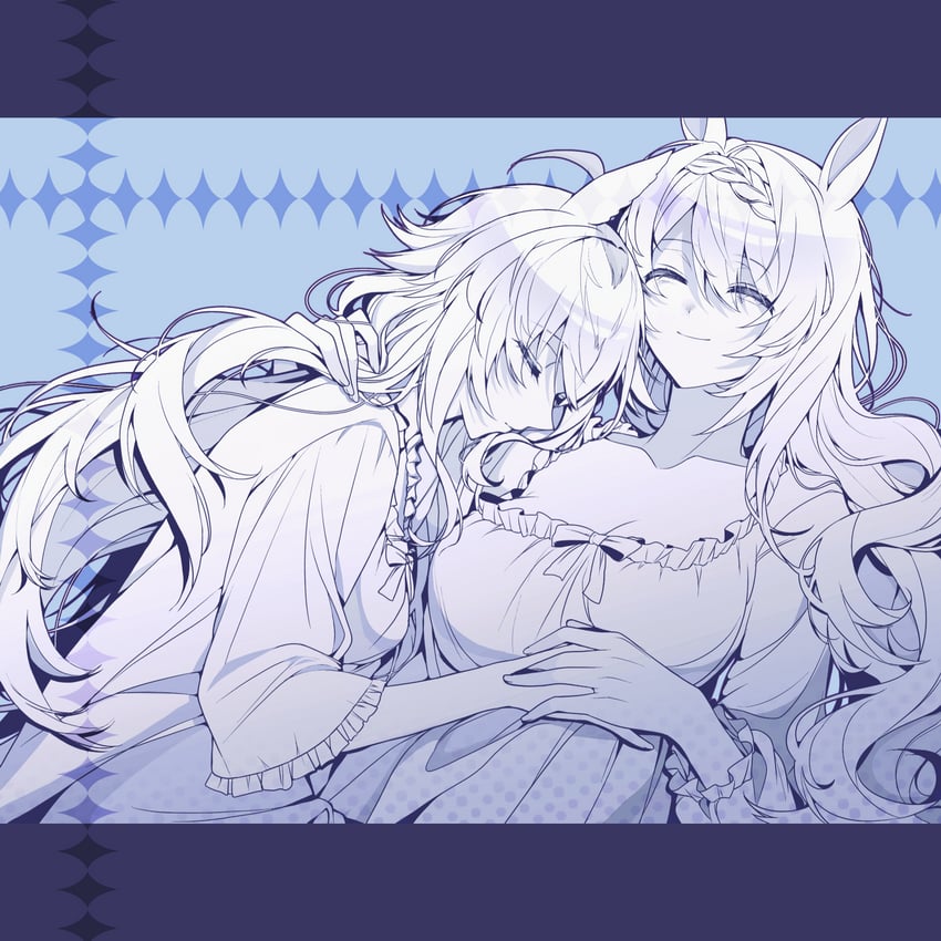 oguri cap and super creek (umamusume) drawn by tuwu_(user_yvte3782)