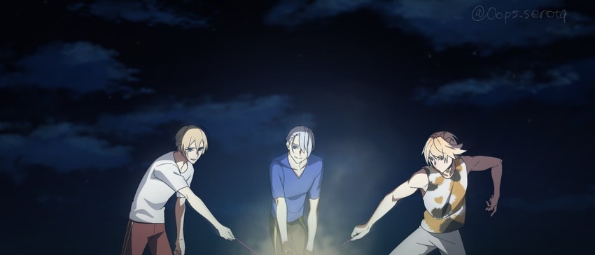 yamanbagiri kunihiro, yamanbagiri chougi, and nansen ichimonji (touken ranbu and 1 more) drawn by serota