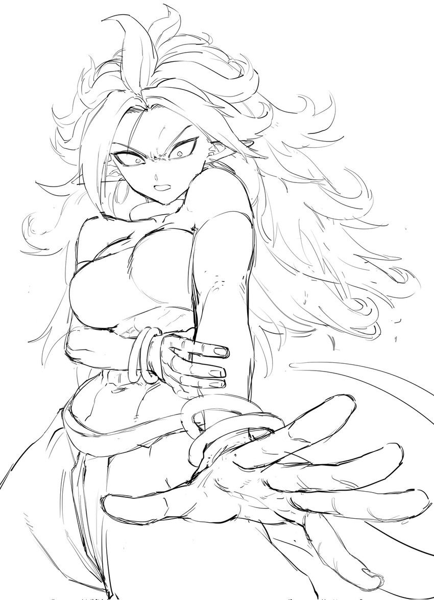 android 21 and majin android 21 (dragon ball and 1 more) drawn by zequung