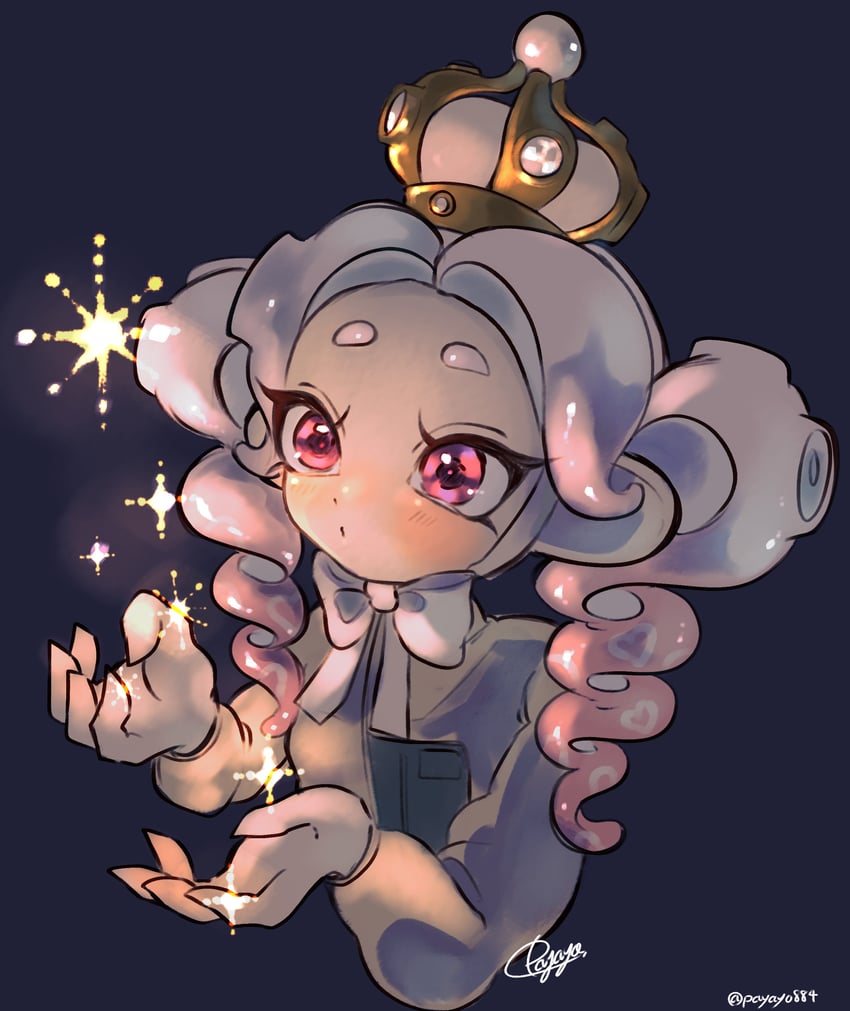 octoling player character and octoling girl (splatoon and 1 more) drawn by payayo884