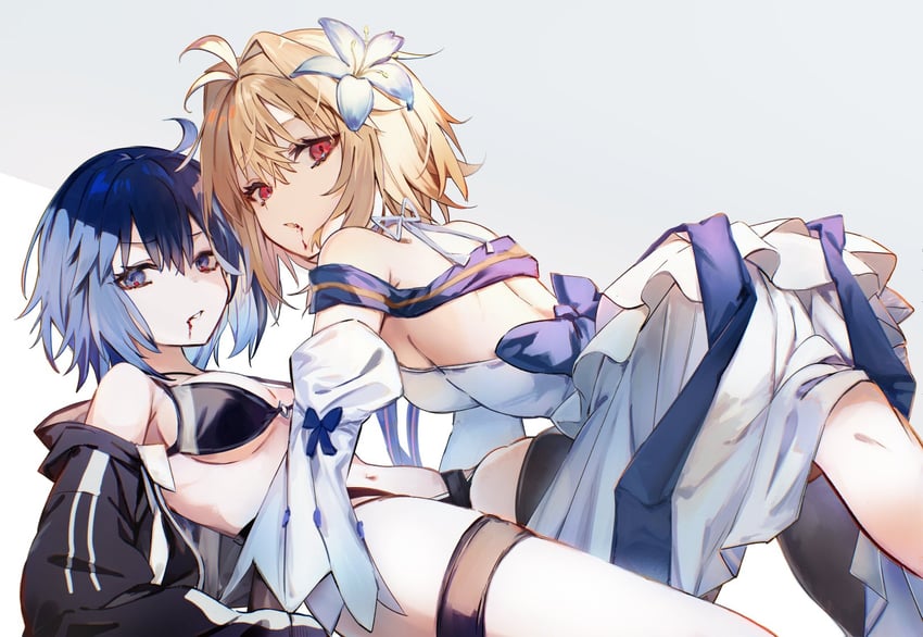 arcueid brunestud, ciel, and mysterious executor c.i.e.l (fate and 1 more) drawn by fukiya_(fumiakitoyama)