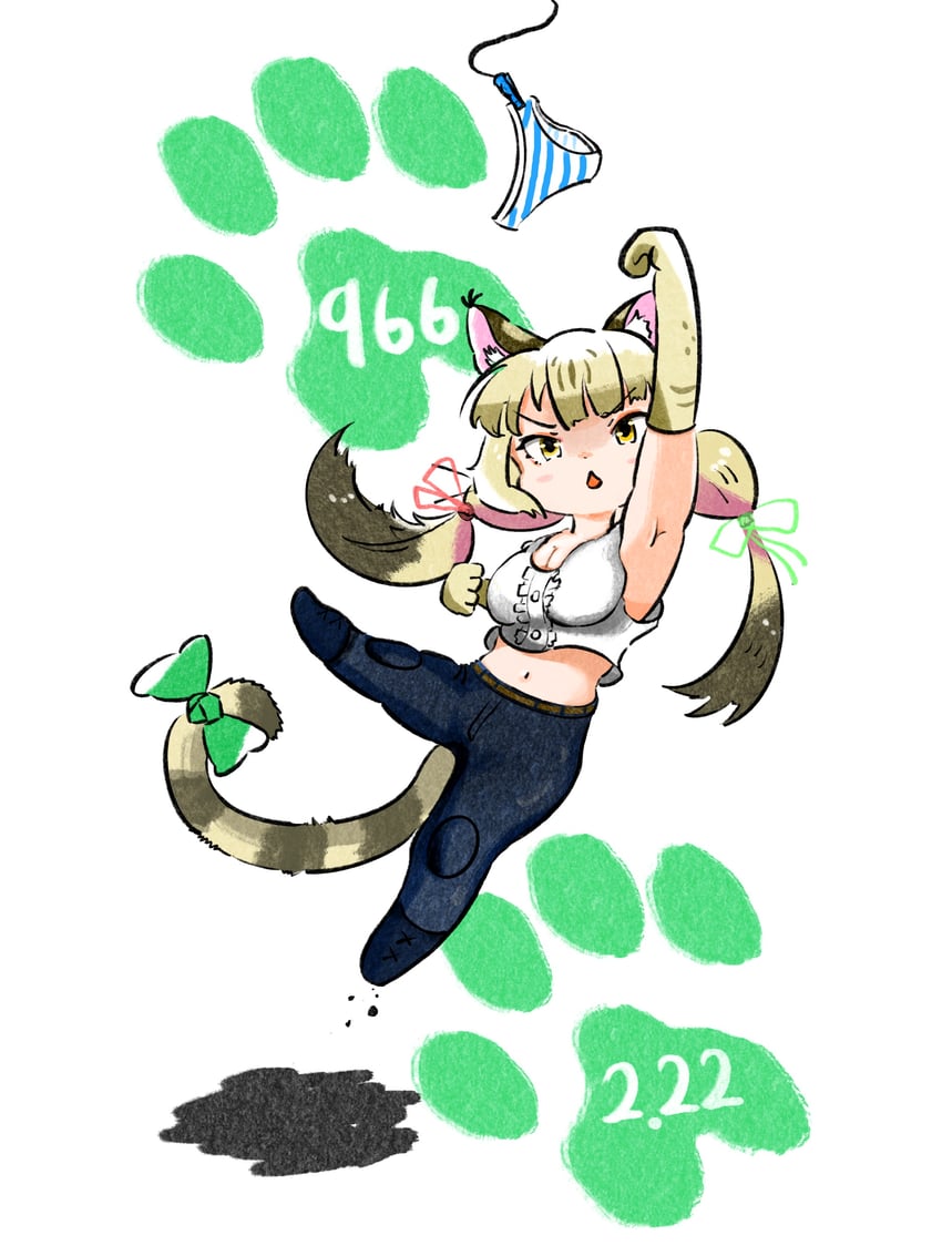 jungle cat (kemono friends and 1 more) drawn by diamanbou