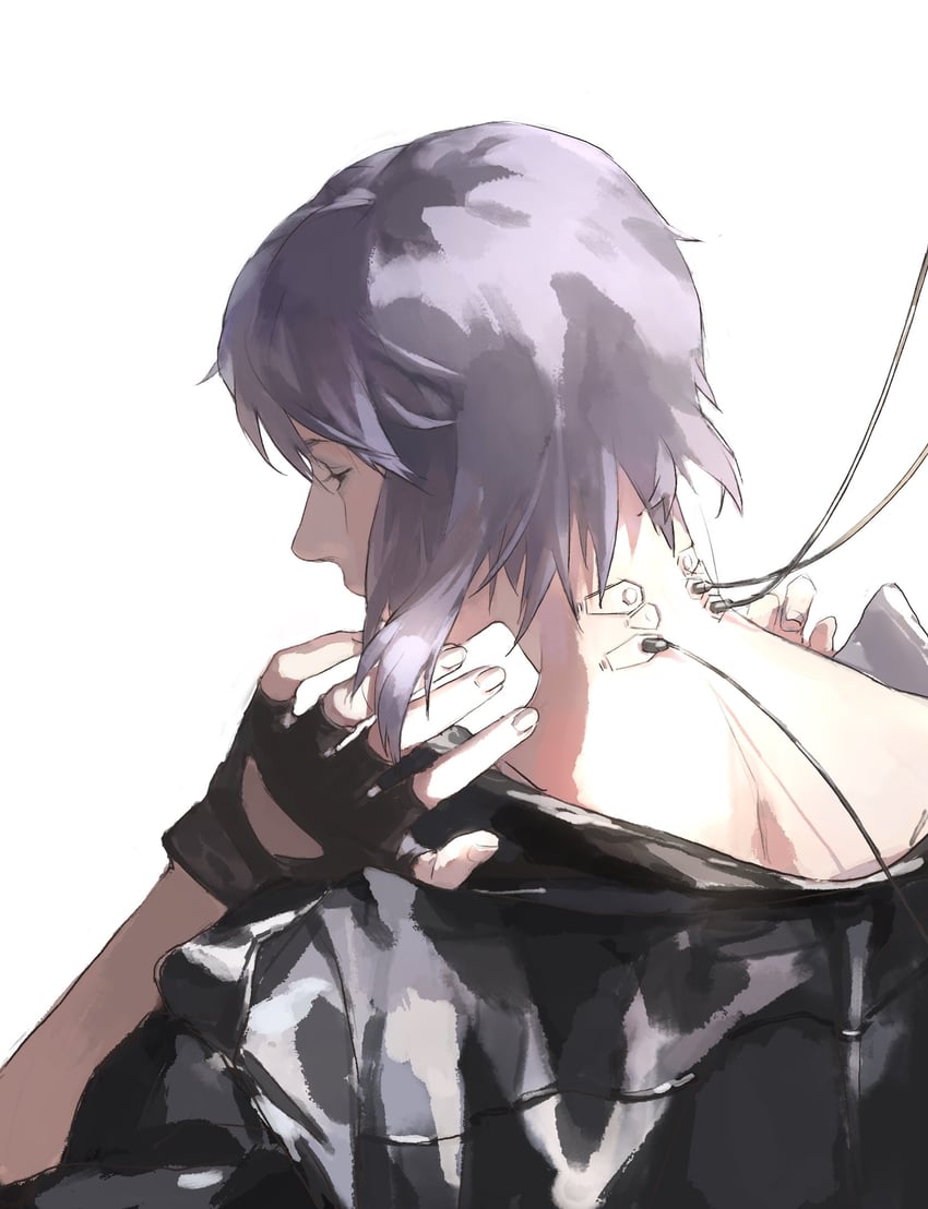 kusanagi motoko (ghost in the shell) drawn by aizheajsee