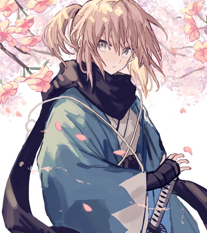 okita souji (fate and 2 more) drawn by namiharuru