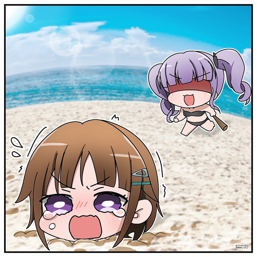 udagawa ako and toyama asuka (bang dream!) drawn by izami_md