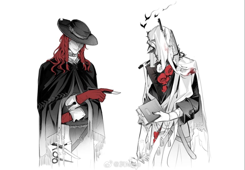 aleph, merlin, and charon (reverse:1999) drawn by hui_mieo