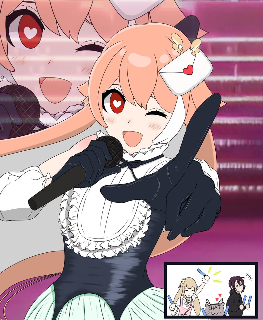 hoshino ai, pillowdear, and piwwo (indie virtual youtuber and 1 more) drawn by mellokelloberries