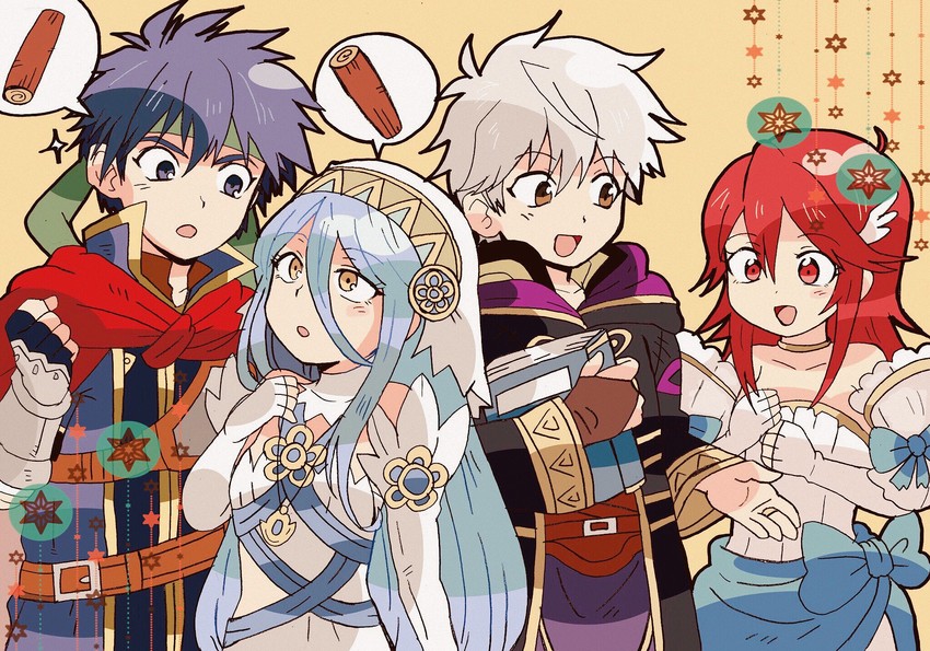 ike, male robin, azura, and cordelia (fire emblem and 4 more) drawn by kiriya_(552260)