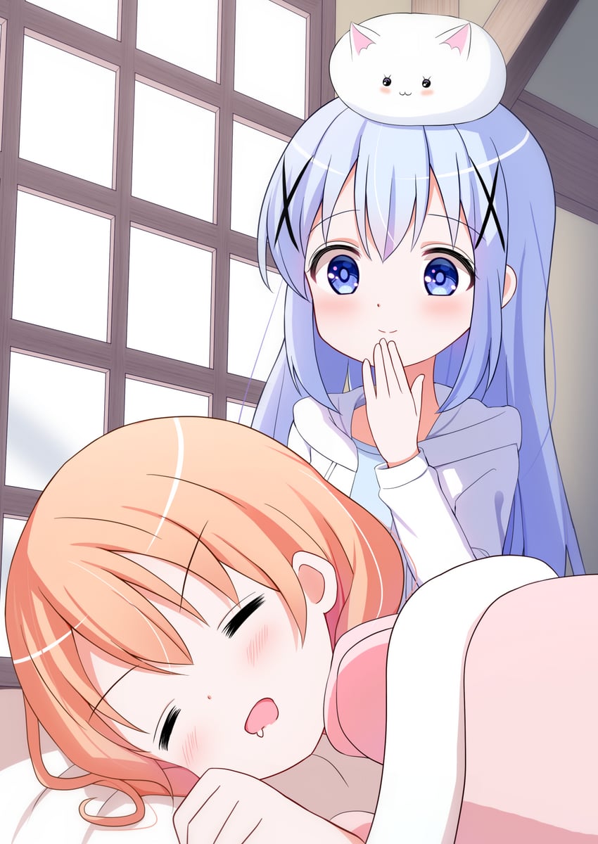 kafuu chino, hoto cocoa, and tippy (gochuumon wa usagi desu ka?) drawn by eins_9