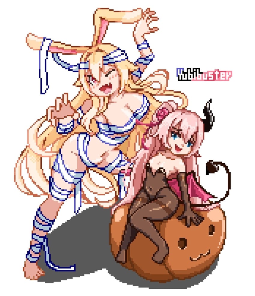 liatris and anastasia (brown dust and 1 more) drawn by yubibuster