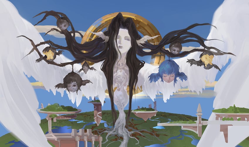 meteion and the endsinger (final fantasy and 1 more) drawn by pydiyudie
