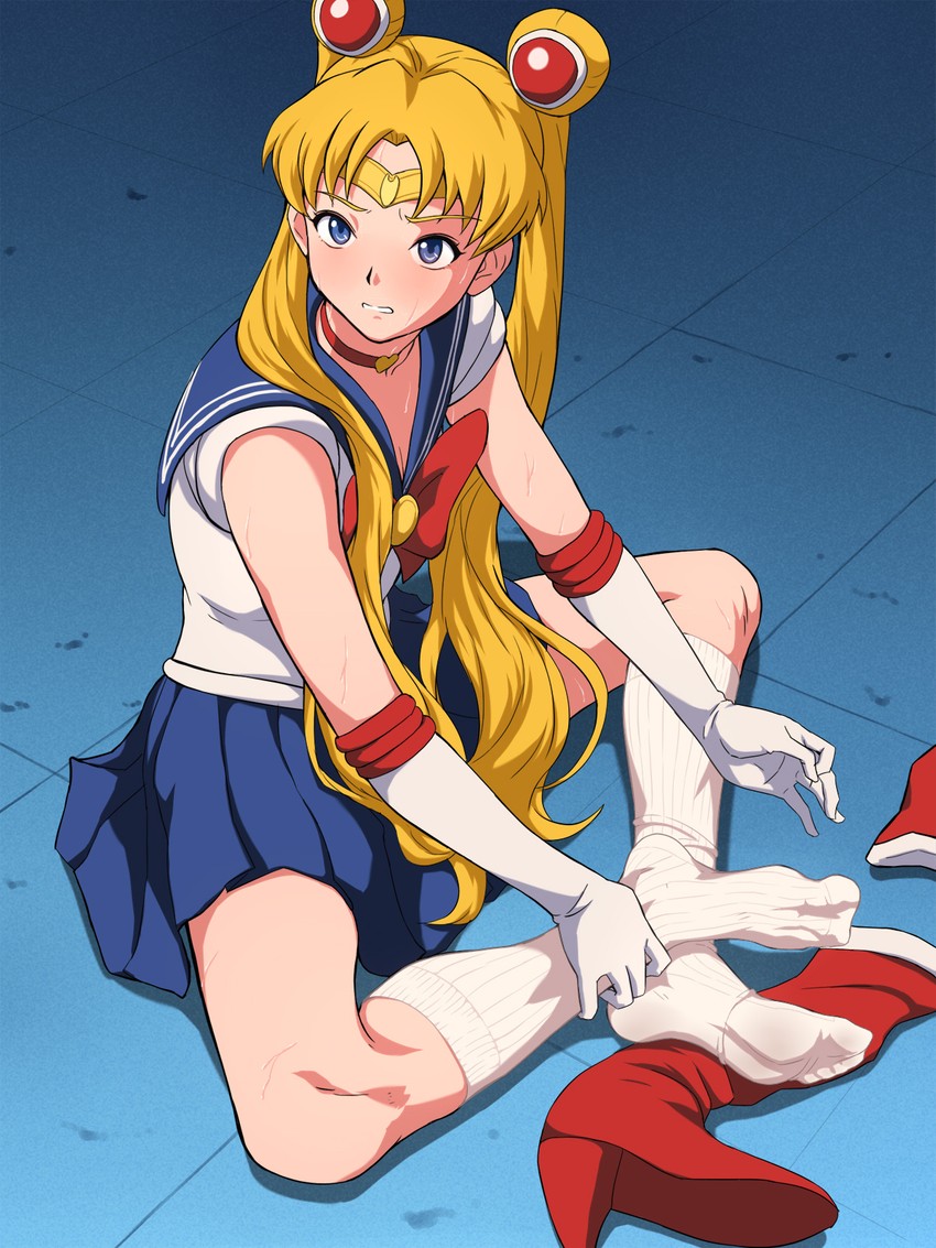 tsukino usagi and sailor moon (bishoujo senshi sailor moon and 1 more) drawn by maku_(l-u)