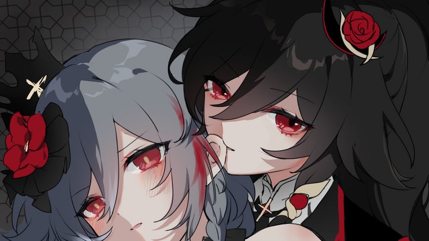 fu hua and herrscher of sentience (honkai and 1 more) drawn by mangzhi_yaoyao