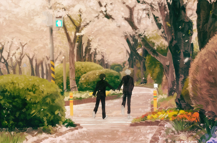 ikari shinji and nagisa kaworu (neon genesis evangelion) drawn by dash10