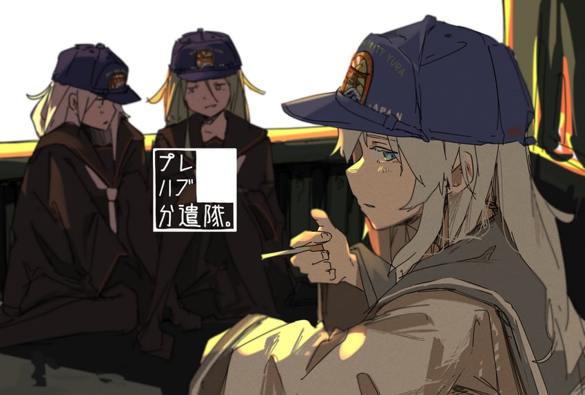 hibiki, nagatsuki, and kikuzuki (kantai collection) drawn by kappa_modoki