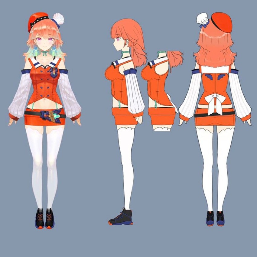 takanashi kiara (hololive and 1 more) drawn by huke