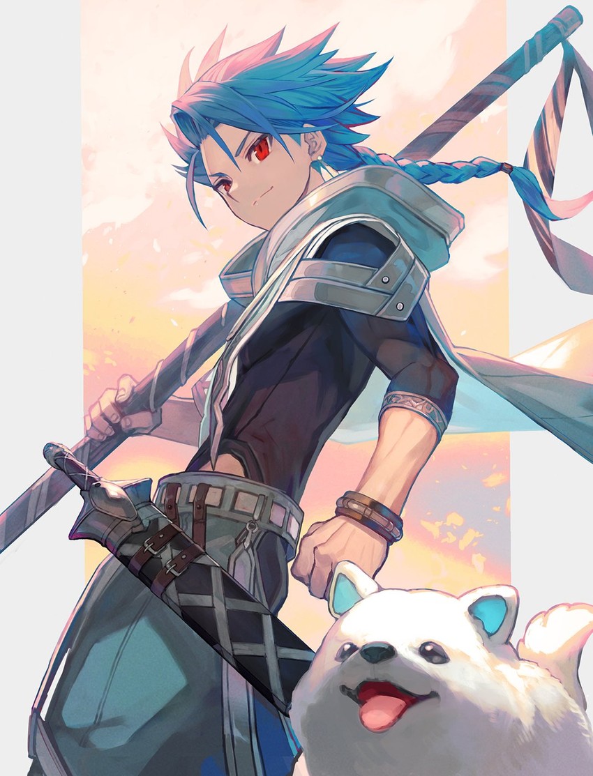cu chulainn and setanta (fate and 2 more) drawn by lack