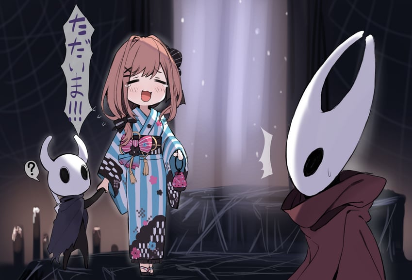 suzuhara lulu, knight, and hornet (nijisanji and 1 more) drawn by ganesagi