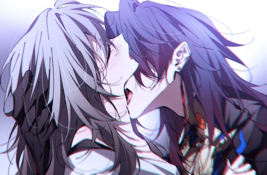 trailblazer, stelle, and blade (honkai and 1 more) drawn by dlckrpwjd111