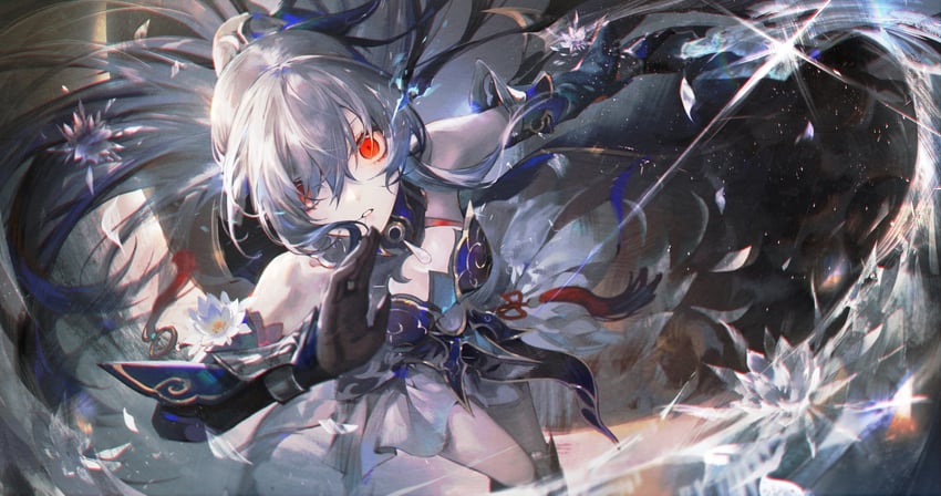 jingliu (honkai and 1 more) drawn by yu-x