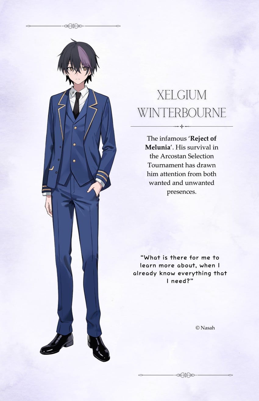 xelgium winterbourne (the 4 sigils - the malice of winter) drawn by nasah