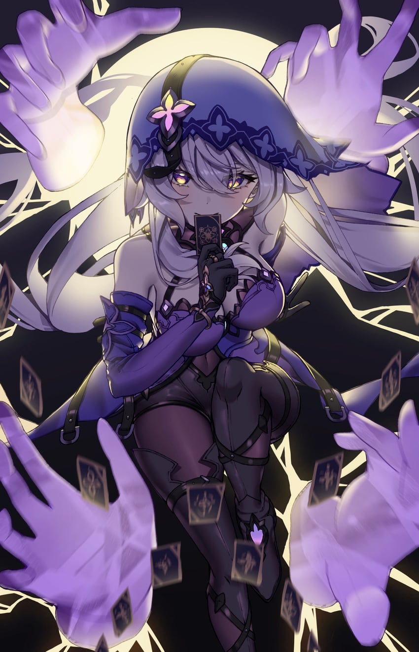 black swan (honkai and 1 more) drawn by honeyhoppin