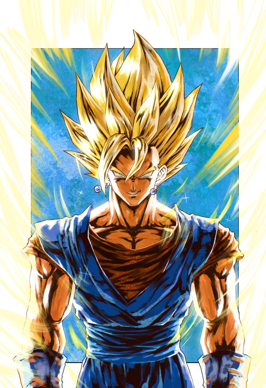 vegetto (dragon ball and 1 more) drawn by shank