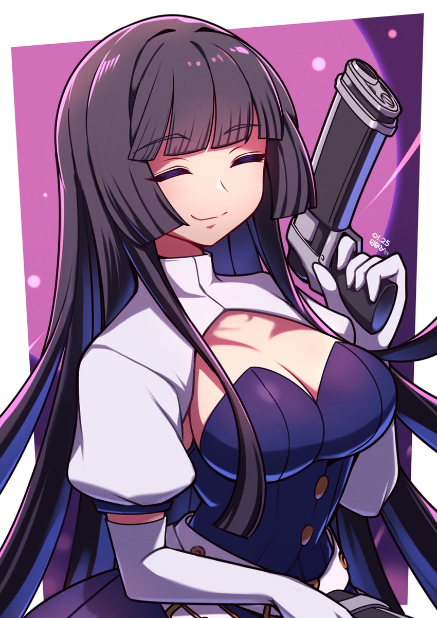 kaguya jingu (under night in-birth and 1 more) drawn by umenodo