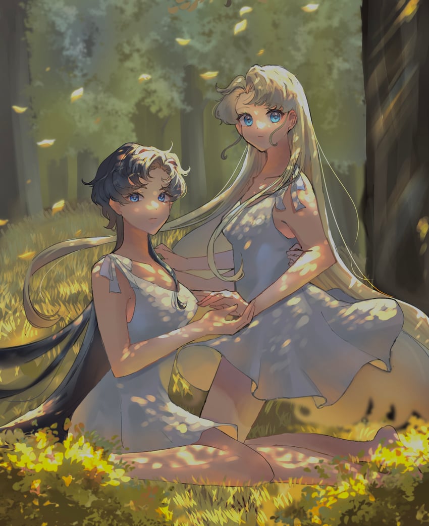 tsukino usagi and seiya kou (bishoujo senshi sailor moon and 1 more) drawn by polish008800