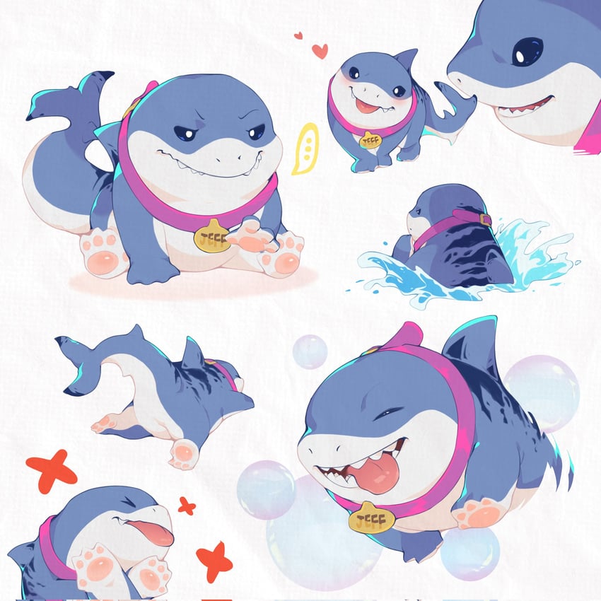 jeff the land shark (marvel and 1 more) drawn by zhaowaaa