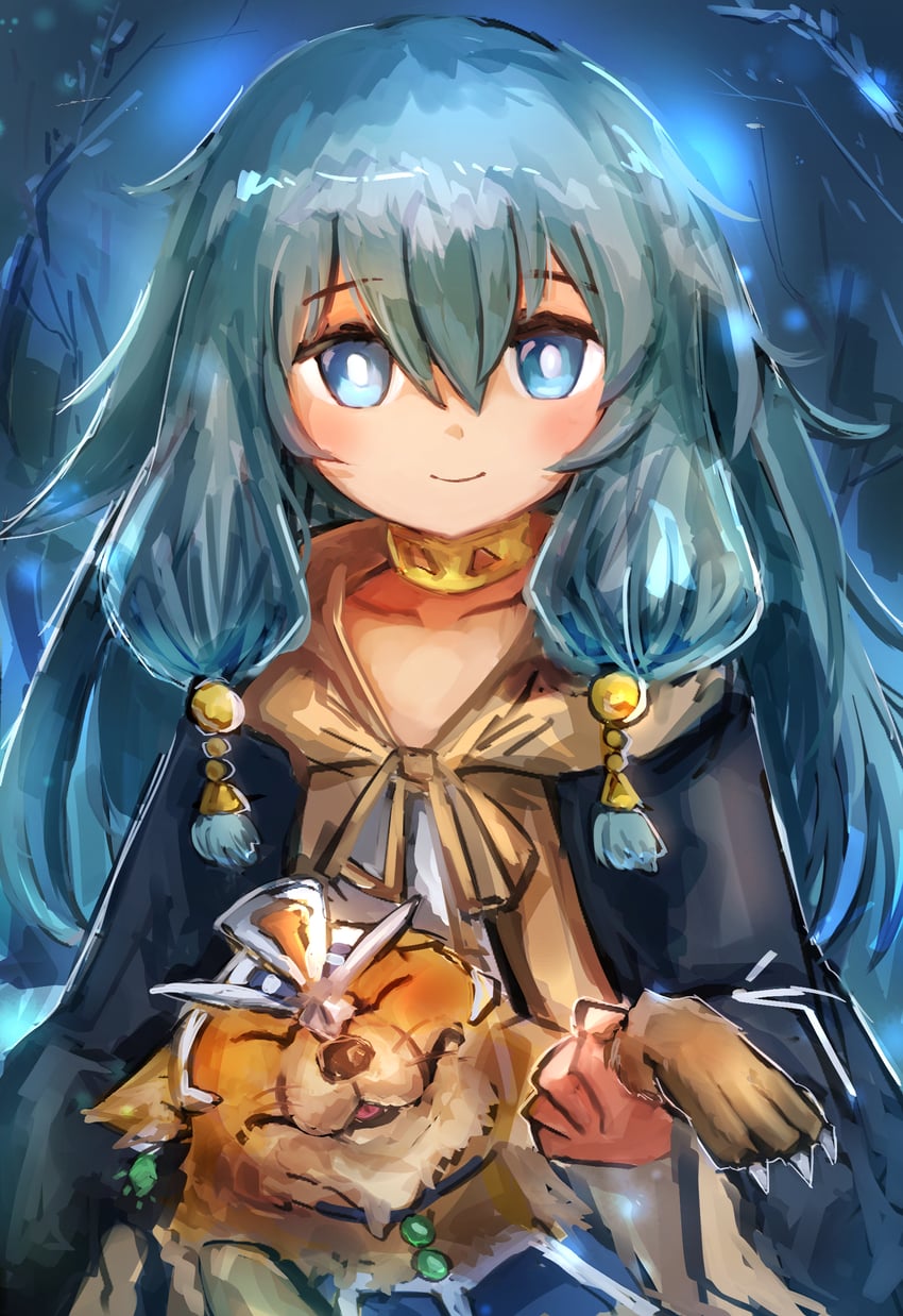 ariel, speaker for the ice barriers, and defender of the ice barrier (yu-gi-oh!) drawn by hatano_kiyoshi