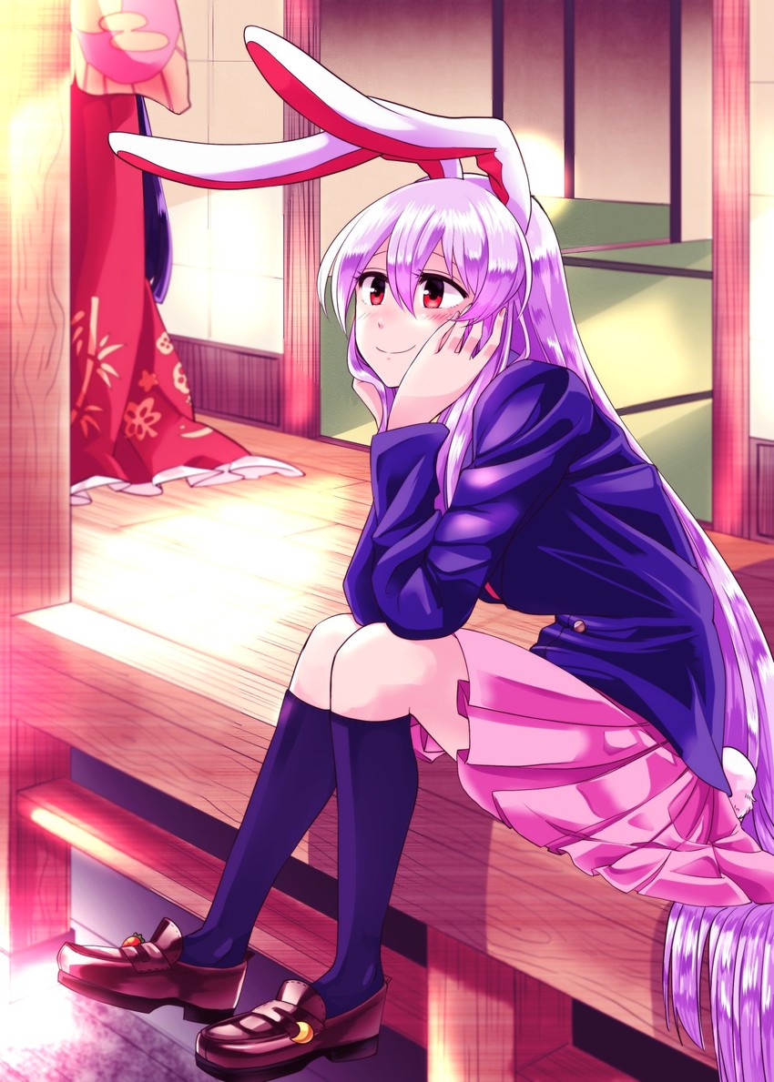 reisen udongein inaba and houraisan kaguya (touhou) drawn by mana_(tsurubeji)