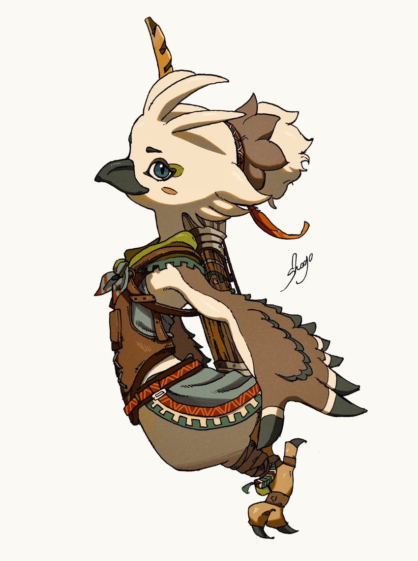 tulin (the legend of zelda and 1 more) drawn by shogo_(shogo70449442)