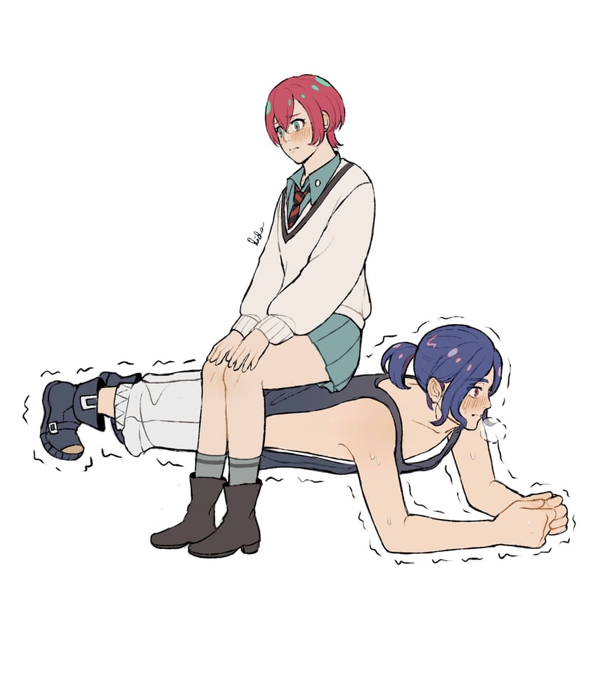 amate yuzuriha and shuji ito (gundam and 1 more) drawn by lida_(lidalida04)