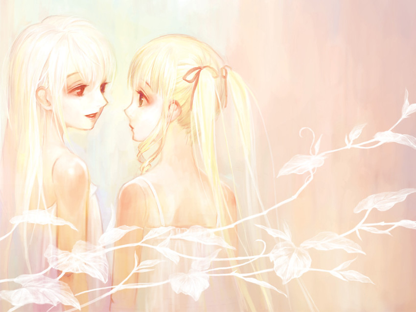 suigintou and shinku (rozen maiden) drawn by miya_(foolish_order)