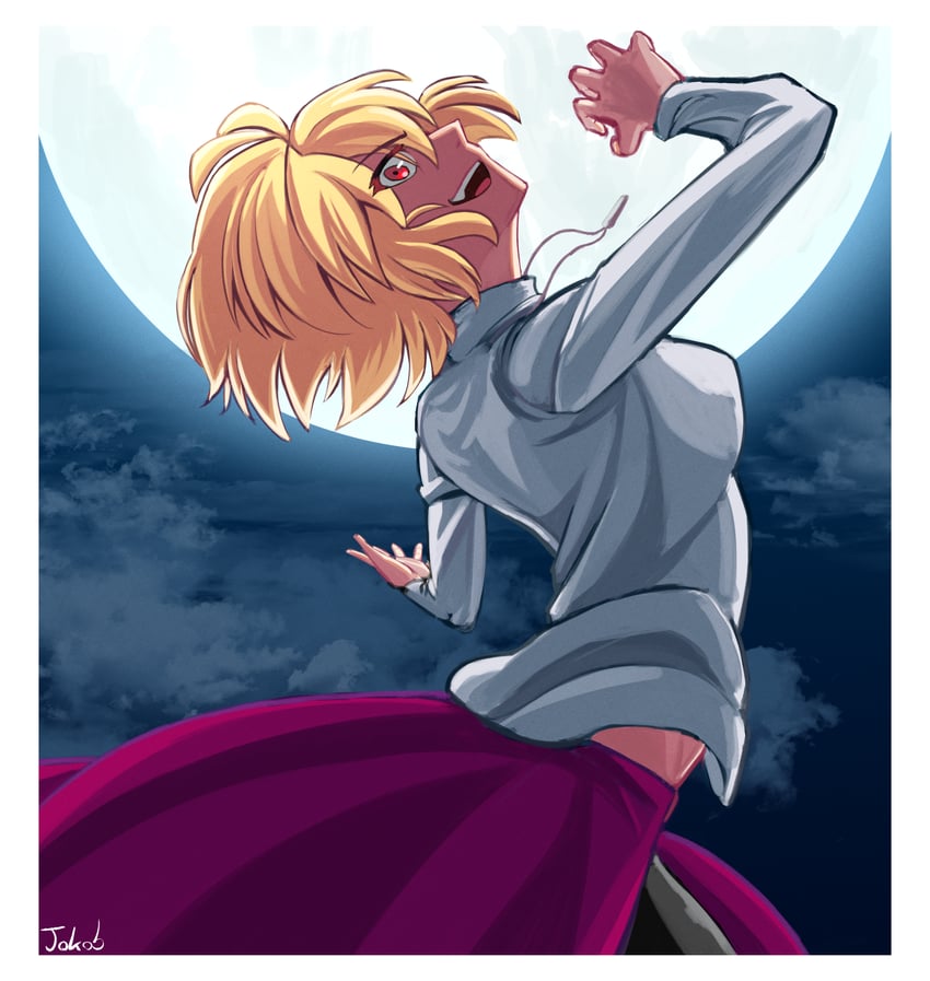 arcueid brunestud and red arcueid (tsukihime and 2 more) drawn by jokobart