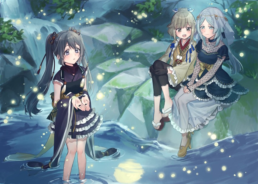 tokime shizuka, toki sunao, and hiroe chiharu (mahou shoujo madoka magica and 1 more) drawn by yukishiro_(hitsuji)