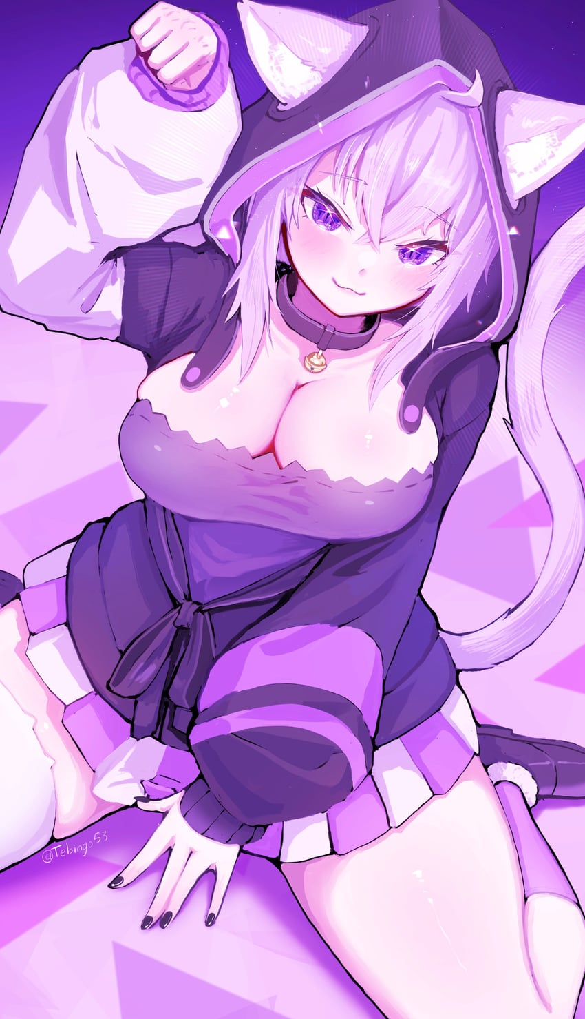 nekomata okayu (hololive and 1 more) drawn by tebingo