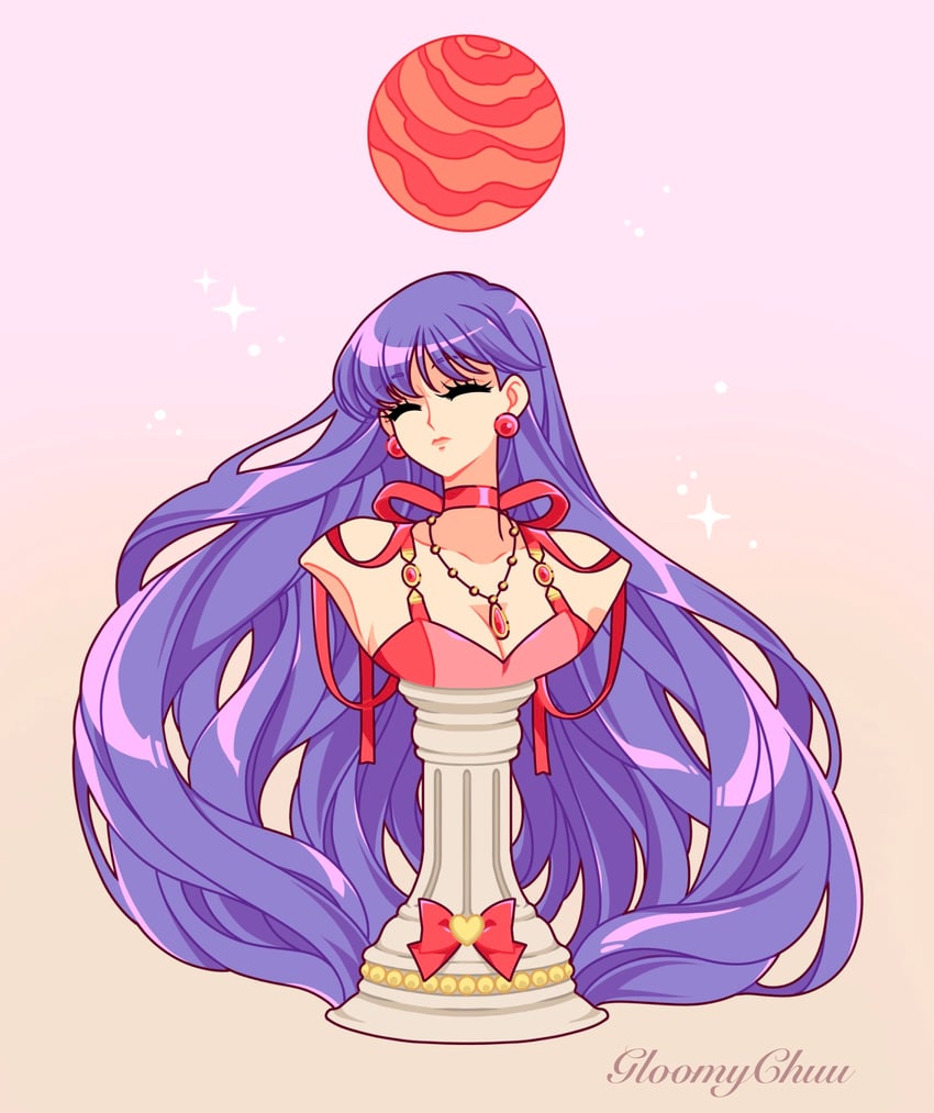 hino rei and princess mars (bishoujo senshi sailor moon) drawn by mroczniak_(gloomy_chuu)