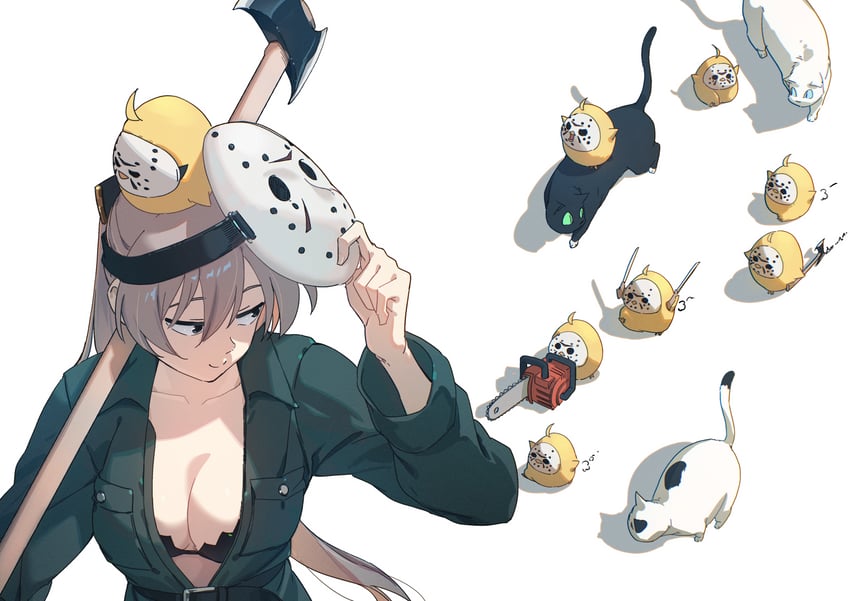 manjuu, jean bart, and jason voorhees (azur lane and 1 more) drawn by hatski.sin
