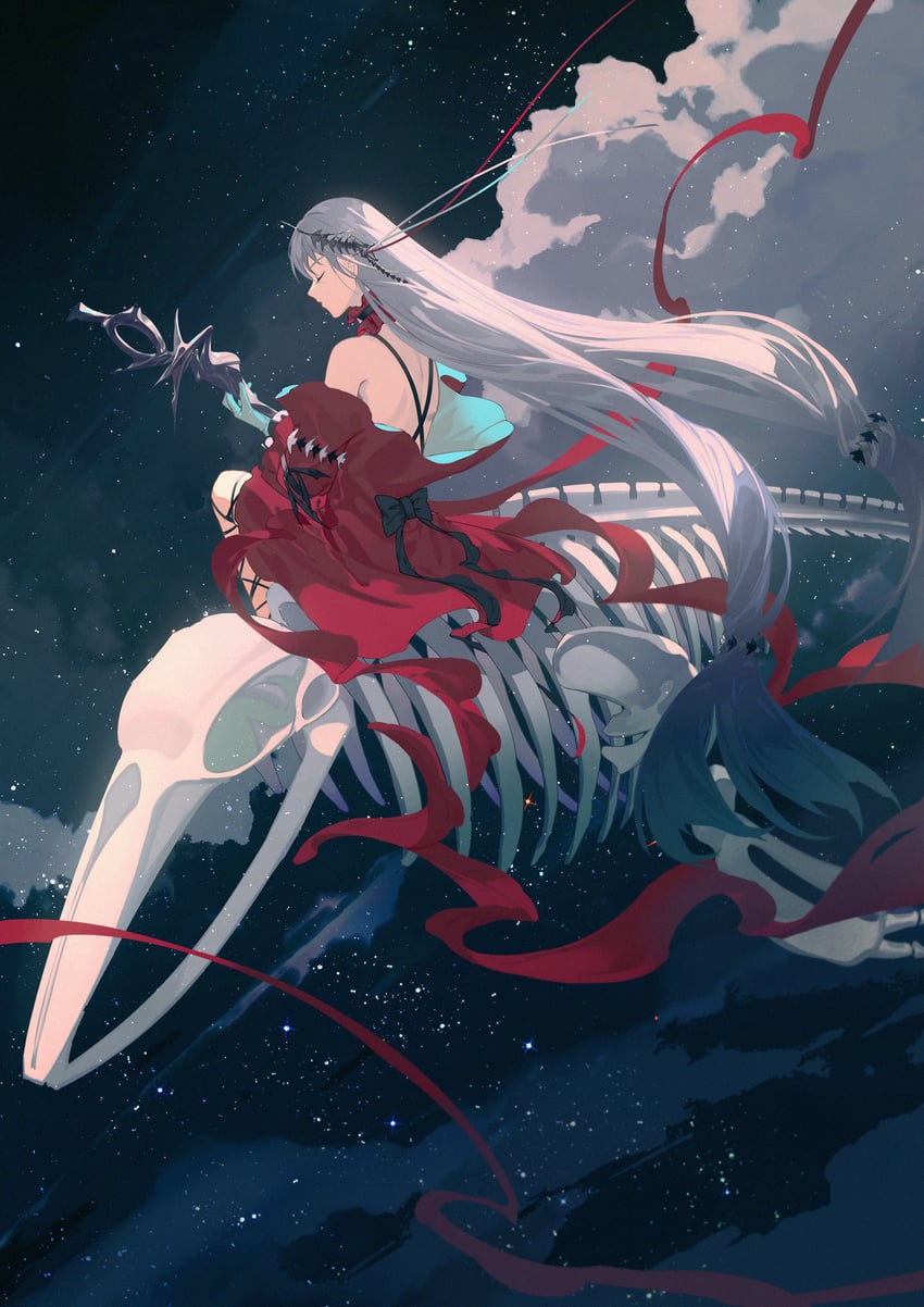 skadi and skadi the corrupting heart (arknights) drawn by lubusi