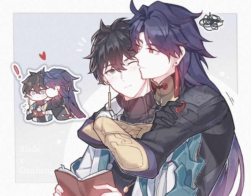 dan heng and blade (honkai and 1 more) drawn by lnchs2
