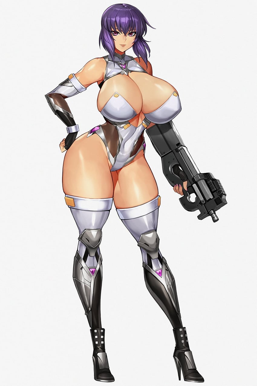 kusanagi motoko (taimanin and 2 more) drawn by gurimjang